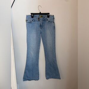 Low rise Hollister flare jeans